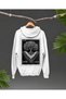 Palestine Earth Day Themed Olive Tree Printed Oversize Hooded Sweatshirt
