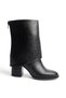 Women's Thermo Rubber Sole Heeled Detachable Leggings Boots - 4