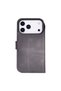 Bloomcase porta stone grey iphone 18 pro / 17 pro magsafe rfid genuine leather wallet case - 4