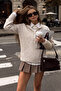 Half Buttoned Soft Textured Knitted Sweater Fhmmzr005 - 2
