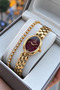 Women's Wristwatch Oval Minimal Small Case Gift Box and Bracelet.Hmt29306S01-02 - 3