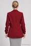 Padded Drawstring Detailed Woven Blazer Jacket Lnt0050 Bordo - 6
