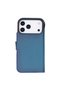Bloomcase porta chambray blue iphone 18 pro / 17 pro magsafe rfid genuine leather wallet case - 5