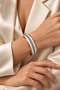 Magnetic Wide Pure Copper Bracelet Adjustable Magnet Model Men's Women's Copper Bracelet with Pattern - 4