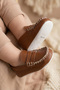 Classic Stitched Detailed Baby Moccasin Shoes - Soft Sole First Step - 7