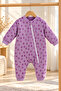 Lavender Snowflake Patterned Baby Sleeping Bag |   Zippered Unisex Baby Kids Jumpsuit 1-8 Years - 8