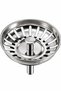 4 Pieces of 8 cm Stainless Steel Kitchen Sink Drain Strainer Siphon Stopper Metal Strainer - 5