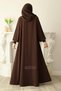 Ahsen Mevlana Ferace Shawl Gift Set Brown - 5