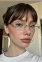 Bettiy Unisex Square Gold Framed Ultra Light Blue Block Glasses with Blue Light Filter - 3
