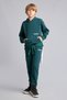 Boy's Tracksuit Bottom H9685A8/Gn1040 D.Green - 2