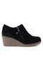 3335 Genuine Leather Casual Women's Shoes-Black Suede - 3