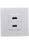 White Multimedia Faceplate Panel USB3.0 Jack HDMI compitable Female To Female Outlet Socket Plug