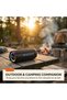 40W Portable Wireless Bluetooth Speaker - IPX6 Waterproof Outdoor Bass Speaker with RGB Lighting & TWS Connection - Black - 4
