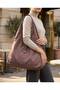 Women's Sports and Travel Bag Waterproof Large Volume Gym Shoulder Bag with Shoe Compartment - 6