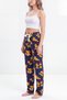 Women's 2-Piece Pajama Bottom Set Navy Blue Animal Pattern and Red Plaid Teddy Bear Pattern Comfortable Cut - 3