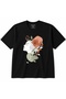 Blooming Soul Floral Woman Line Art Botanical Graphic T-Shirt - 2