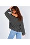 Women's Black Off-Shoulder Thin Striped Blouse - 3