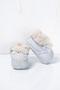 Warm Lace-Up Baby Booties with Fur Inside - Winter Home Boots - 4