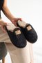 Women's Silvery Plush House Slippers Closed Toe Open Back Soft Warm Winter Comfortable Stylish Daily Slippers - 3