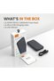 10000mAh Portable Power Bank - Ultra Slim Fast Charging External Battery Pack with Single Input & Dual Output - Black - 8