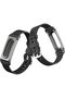 متوافق مع سوار Google Fitbit Air مع غطاء حماية معدني، وحزام بديل من السيليكون الناعم.