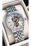Automatic Battery-Free, Silver Steel Strap, White Dial Men's Wristwatch in Stylish Box - 2