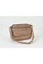 Women's Oiled Leather Medium Size Multi-Pocket Shoulder Bag Daily Bag