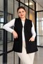 Women's Collar Striped Cold Rope Knitwear Vest