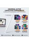 AP06 Universal Active Capacitive Stylus Pen - Rechargeable High-Precision Touch Screen Pencil with Type-C Fast Charging for iPad Android Tablet - White - 5