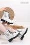 Girl's Cold Weather and Water Resistant Furry Inside Round Toe Black Boots - 3
