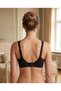 Seamless Wave Edge Bralet - Laser Cut Seamless Underwire-Free Bra with Adjustable Straps - Black - 5