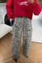 Part-Stitched Wide Leg Pants - 4
