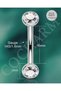 حلقة سرة البطن من التيتانيوم من COCHARM مقاس 14G مع حجر زركونيا شفاف، حلقة سرة بنتوء داخلي - 3