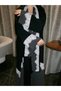 Sweet lace polka-dot pattern stitching fashion Abaya- with the same hijab - 6