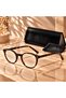 Havana Tortoiseshell Rectangular Acetate Eyeglass Frame - 2