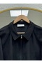 Gevhercan Zippered Short Suede Jacket-Nl1113 Black - 3