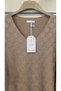 Thin Angora Sweater with Polka Dot Embossing - 3