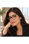 Black & Gold Geometric Acetate Eyeglass Frame - 2