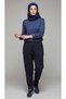 Women's Middle-Aged and Older Women's Thick Winter Combed Cotton Pants with Elastic Waist and Pockets on the Front