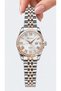 Roma Numerals-Calendar-Fully Silver Rose Color Steel Cord-Stylish Box-Women's Wristwatch - 2