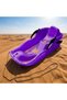 Plastic Snow Sled Board Fast Speed Toboggan for Kids & Adults Purple