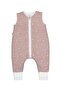 Fiber-Free 1.0 Tog Footed Booties, 100% Cotton Double Layer Combed Cotton Girls' and Boys' Sleeping Bag/Damla Gülkurusu