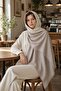 Double-Sided Cashmere Tapestry Woven Shawl Cashmere Textured Dual Color - 3