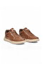 Tan Laced Lightweight Comfortable Sole Men's Casual Walking Shoes Sneaker 2297 Skin - 4