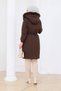 Women's Belted Montana Fabric Coat - 4