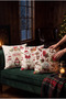 New Year's Patterned 3-Piece Throw Pillow Cover Set - 6