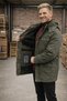 Men's Military Green Large Size Waterproof Thick Coat - 3