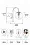 Niva Black Antique White Glass Sconce - 5