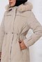 Women's Waist-Tie Nova Fabric Coat - 2
