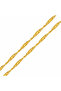 Silver Gold 55 cm Singapore Chain
